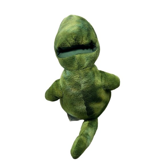 Build-A-Bear Workshop Green T-Rex Dinosaur 16" Plush Puppet BABW - Picture 4 of 7